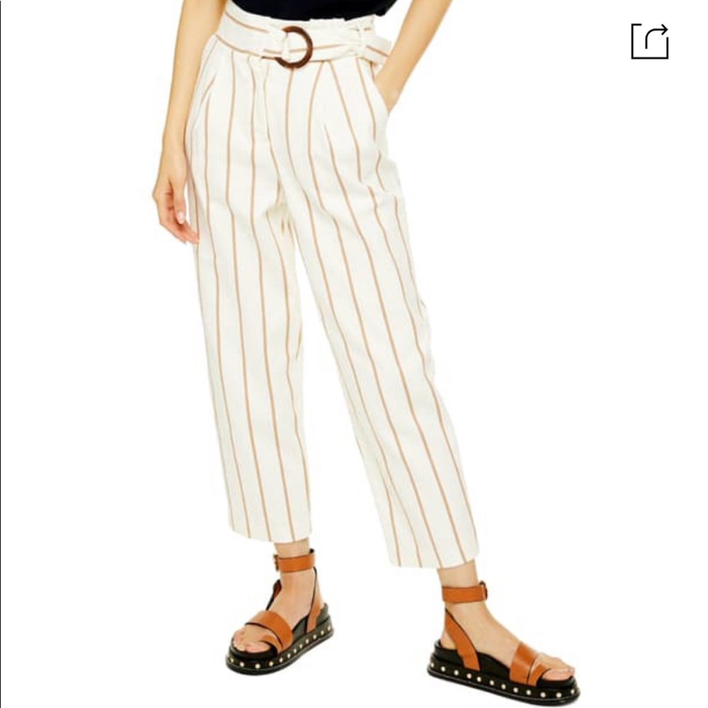 TOPSHOP Striped Trousers